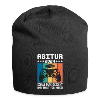 Abitur 2024 Abi School Gambled Through High School Graduate - Jersey Beanie - black - Front