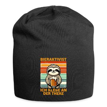 Bieraktivist Ich klebe an der Theke für - Jersey-Beanie - Schwarz - Vorne