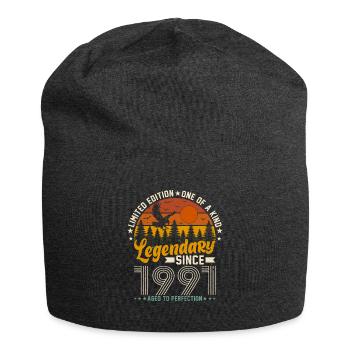 Zeitlose Eleganz 1991 - Jersey-Beanie - Anthrazit - Vorne