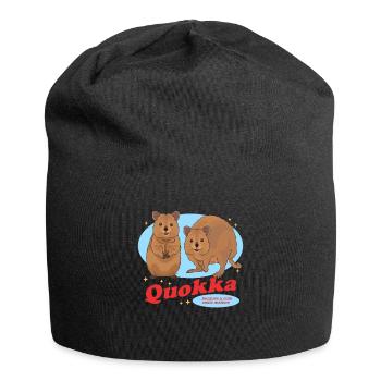 Quokka Kangaroos Short-tailed Kangaroo Gift - Jersey Beanie - black - Front