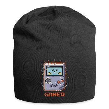 GAMER BOY – PIXEL ART - Jersey-Beanie - Schwarz - Vorne
