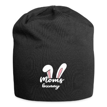 I went from mom to mom to be great - Jersey Beanie - black - Front