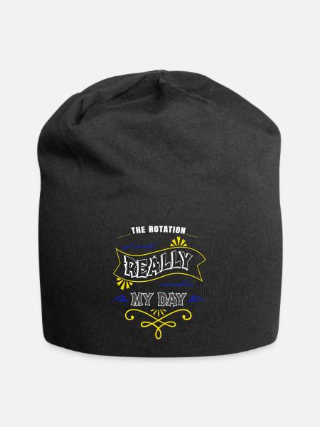 sayings bday telescope earth quote geek - Jersey-Beanie - Schwarz