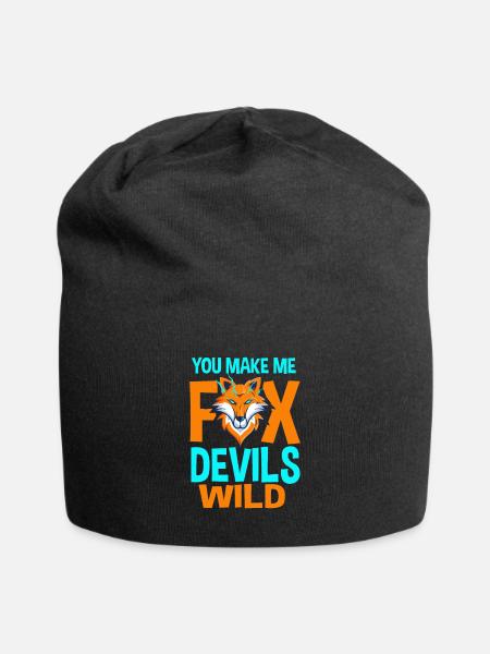 You make me fox Devils wild - Jersey-Beanie - Schwarz