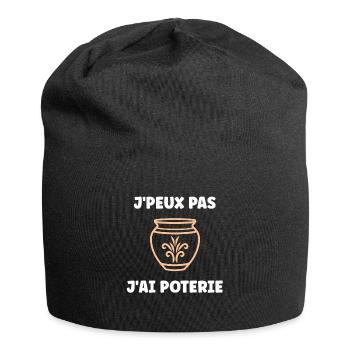 Poterie - Bonnet en jersey - noir - Devant