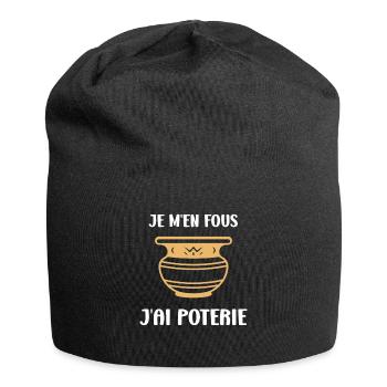 Poterie - Bonnet en jersey - noir - Devant