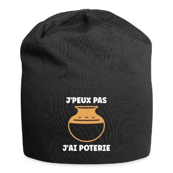 Poterie - Bonnet en jersey - noir - Devant