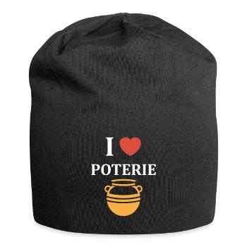 Poterie - Bonnet en jersey - noir - Devant