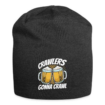 Crawled Pub Crawl Alcohol Drinking - Jersey-Beanie - Anthrazit - Vorne