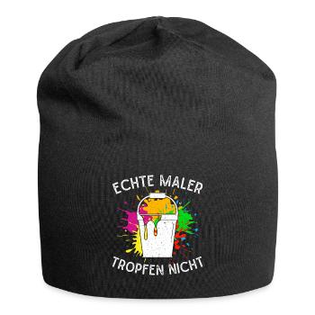 Malermeister Echte Maler tropfen Nicht Maler Idee - Jersey-Beanie - Schwarz - Vorne
