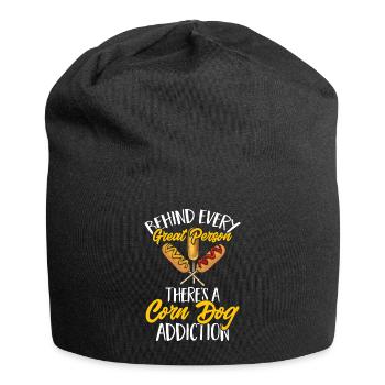 Corn Dog Corndog - Jersey Beanie - black - Front
