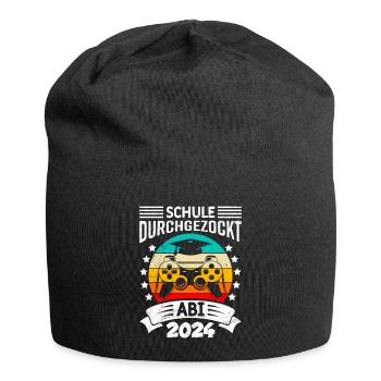 Abitur 2024 Abi School Gambled Through High School Graduate - Jersey Beanie - black - Front