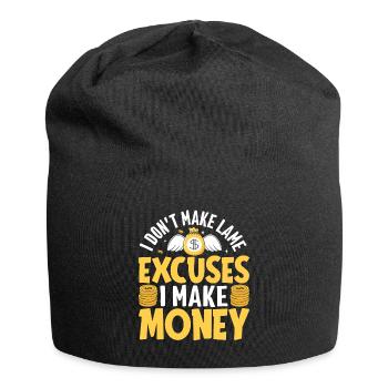 The Goal Is Not More Money But Financial Freedom - Jersey Beanie - black - Front