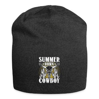 Cowboy Cowboystiefel Western Geschenk - Jersey-Beanie - Anthrazit - Vorne