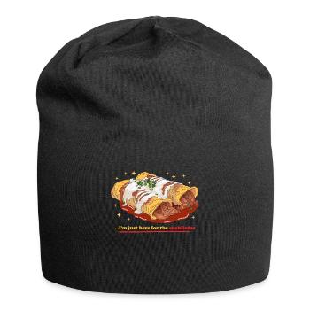 Eating Enchiladas | Lover Enchilada Gift - Jersey Beanie - black - Front