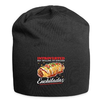Enchilada Lover | Food Enchiladas Gift - Jersey Beanie - black - Front