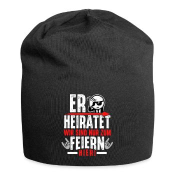 Junggesellenabschied T-Shirt Männer JGA Poltern - Jersey-Beanie - Schwarz - Vorne