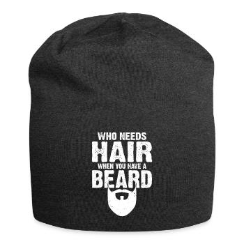 Giftidea Beard Men - Jersey-Beanie - Anthrazit - Vorne