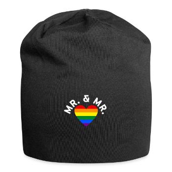 Mariage Gay Pride Mariage Gay - Bonnet en jersey - noir - Devant