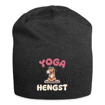 Yoga Hengst - Pferde Yoga - Jersey-Beanie - Anthrazit - Vorne