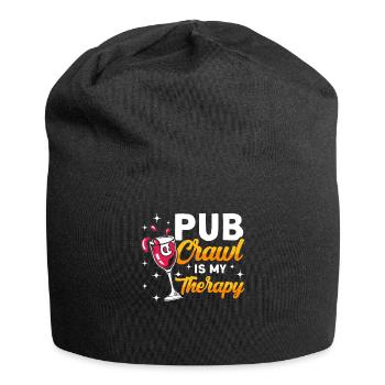 Crawled Pub Crawl Alcohol Drinking - Jersey-Beanie - Schwarz - Vorne