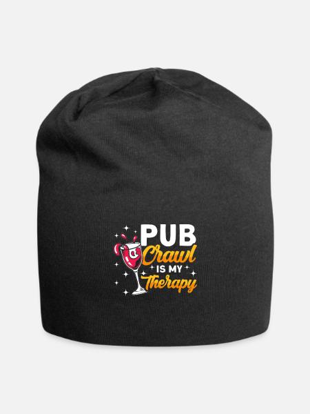 Crawled Pub Crawl Alcohol Drinking - Jersey-Beanie - Schwarz