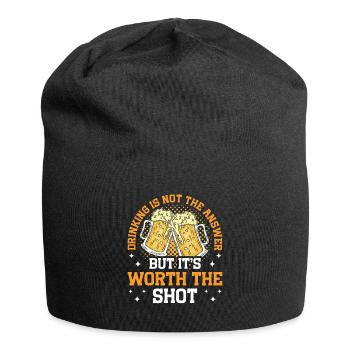 Crawled Pub Crawl Alcohol Drinking - Jersey-Beanie - Schwarz - Vorne