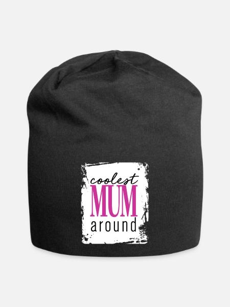 mum - Jersey Beanie - black