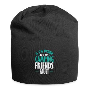 Si je suis saoul, c’est la faute de mes amis de camping - Bonnet en jersey - noir - Devant