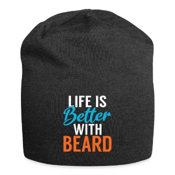 Giftidea Beard Men - Jersey-Beanie - Anthrazit - Vorne