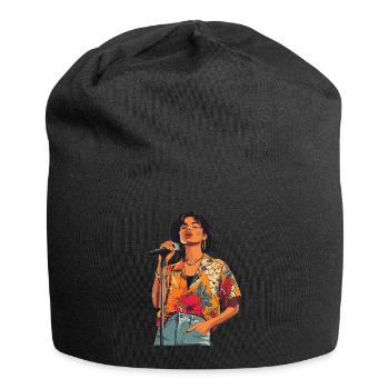 Poète Spoken Word Stand-up Comedian - Bonnet en jersey - noir - Devant