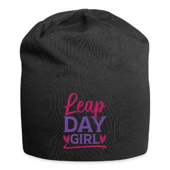Happy Birthday Schaltjahr 29. Februar Schalttag - Jersey-Beanie - Schwarz - Vorne