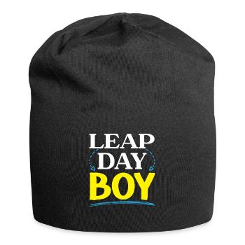 Happy Birthday Leap Year February 29 Leap Day - Jersey Beanie - black - Front