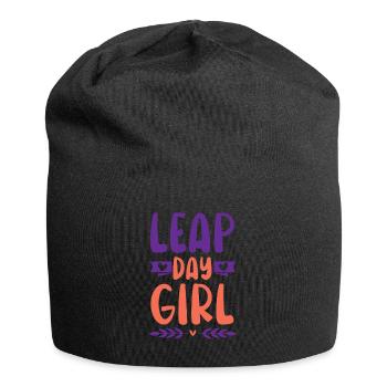 Happy Birthday Leap Year February 29 Leap Day - Jersey Beanie - black - Front