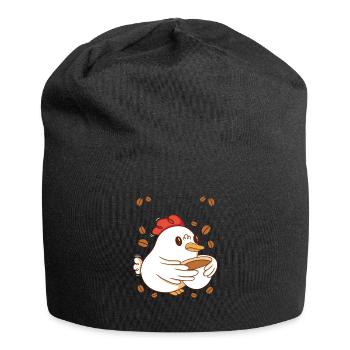 Coffee Break Caffeine Chicken Breakfast Early Bird - Jersey Beanie - black - Front