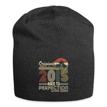 Vintage 2015 aged to perfection - Jersey Beanie - charcoal grey - Front