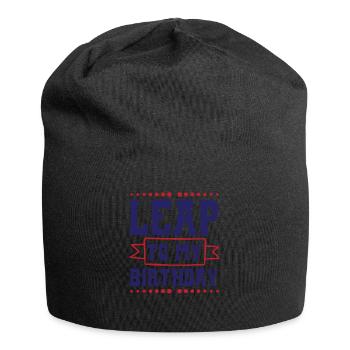 Happy Birthday Leap Year February 29 Leap Day - Jersey Beanie - black - Front