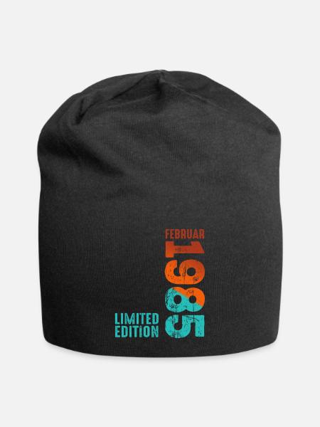 Limited Edition February 1985 Legendär Seit - Jersey-Beanie - Schwarz