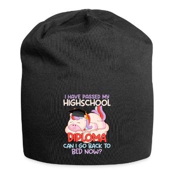 Abiturient Have Passed my Highschool Diploma - Jersey-Beanie - Schwarz - Vorne