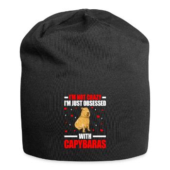 Capybara pas fou Capybara d’Amérique du Sud - Bonnet en jersey - noir - Devant