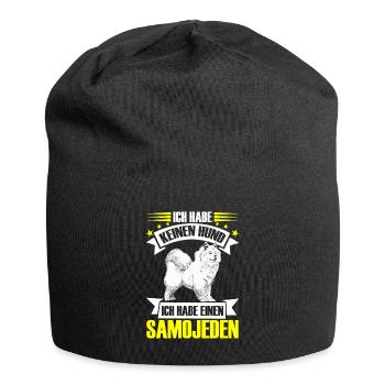 Samoyed is not just a dog sled dog - Jersey Beanie - black - Front