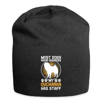 Ovcharka has staff Caucasian Ovcharka - Jersey Beanie - black - Front
