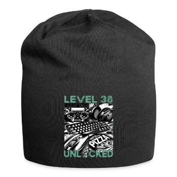 Niveau d’anniversaire 38 Jeux débloqués et joueurs - Bonnet en jersey - noir - Devant