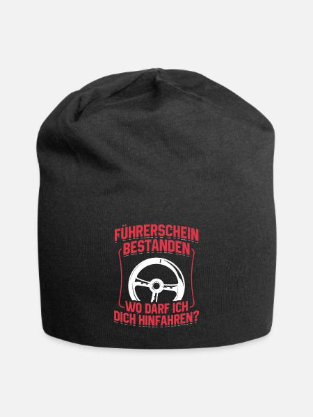 Permis de conduire passé, où puis-je vous conduire ? - Bonnet en jersey - noir