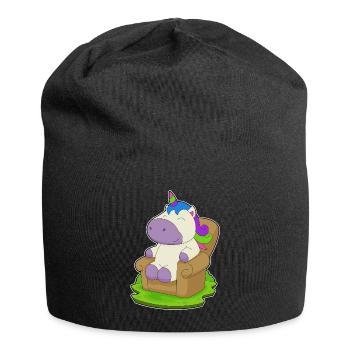 Unicorn Armchair - Jersey Beanie - black - Front