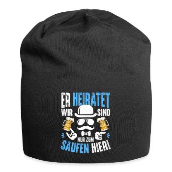 Junggesellenabschied T-Shirt Männer JGA Poltern - Jersey-Beanie - Schwarz - Vorne