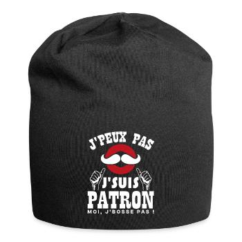 Ich kann nicht, ich bin ein Chef - Jersey-Beanie - Schwarz - Vorne