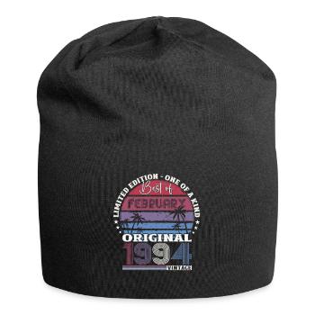 30e anniversaire mari février Vintage 1994 Original - Bonnet en jersey - noir - Devant