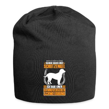 J’ai un chien courant de Hanovre - Bonnet en jersey - noir - Devant