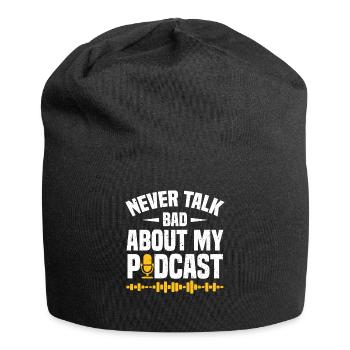 Podcaster Podcast - Jersey-Beanie - Schwarz - Vorne